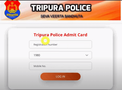 Tripura Police Admit Card 2021| TSR Admit Card 2021 Download
